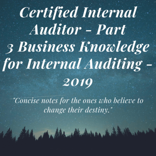 cia part 3 business knowledge for internal auditing 2019