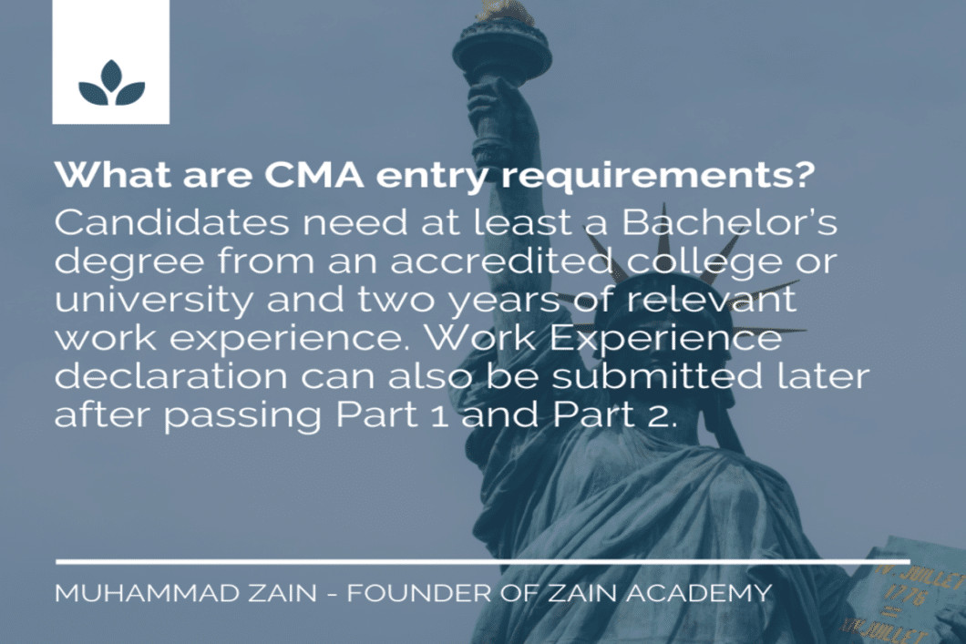 what are cma entry requirements