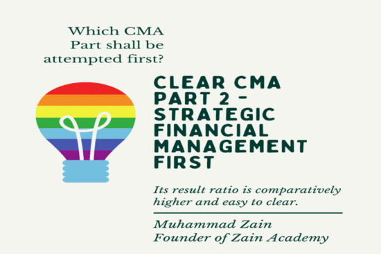 which cma part shall be attempted first