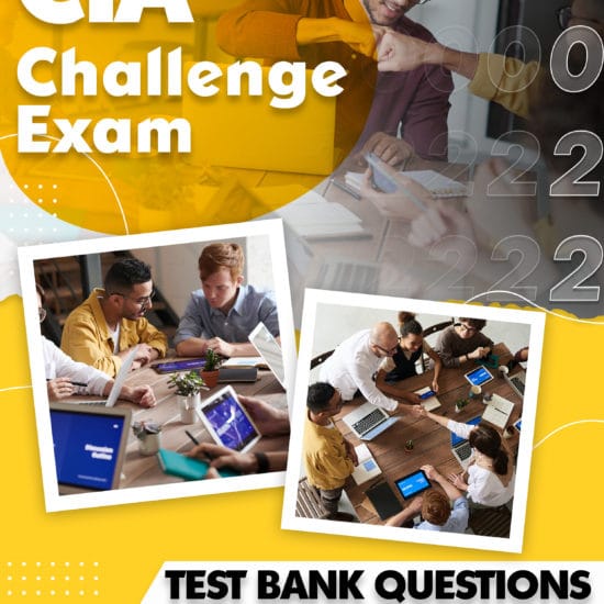CIA Challenge Exam Test Bank Questions 2022