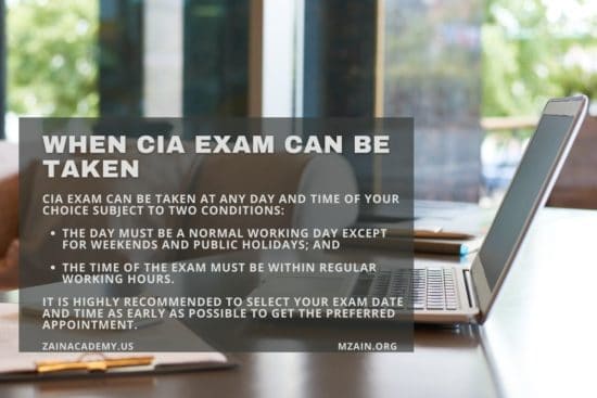 When CIA Exam can be taken